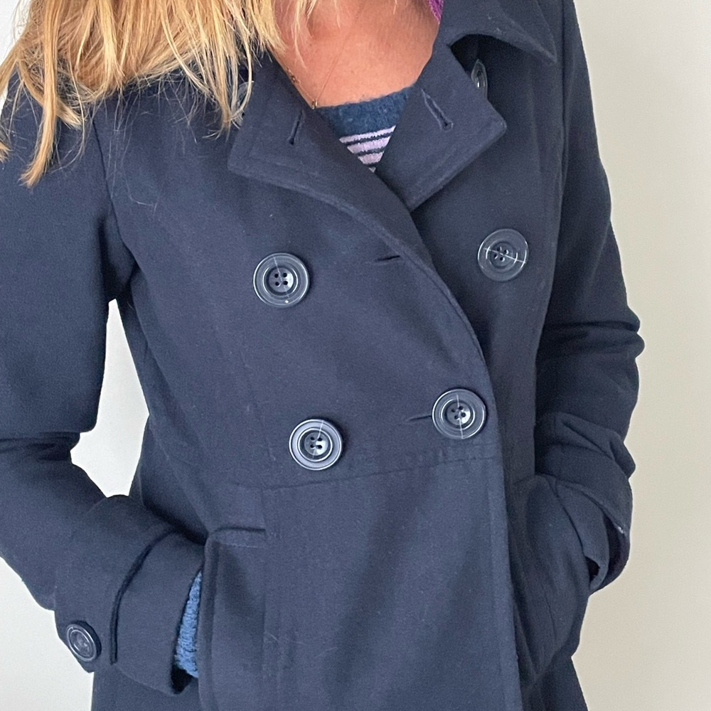Navy peacoat sz S junior or women's sz xs